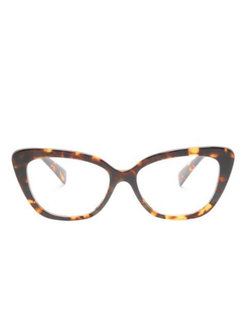 tortoiseshell-effect cat-eye glasses by MIU MIU EYEWEAR