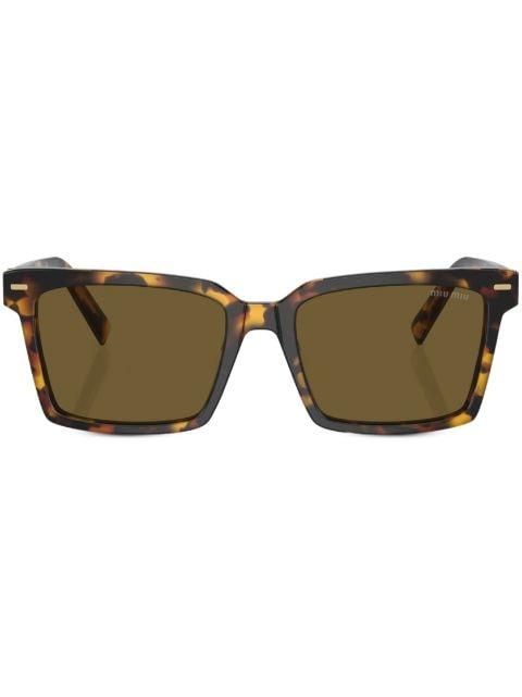tortoiseshell-effect square-frame sunglasses by MIU MIU EYEWEAR