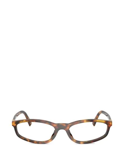 tortoiseshell-pattern glasses by MIU MIU EYEWEAR