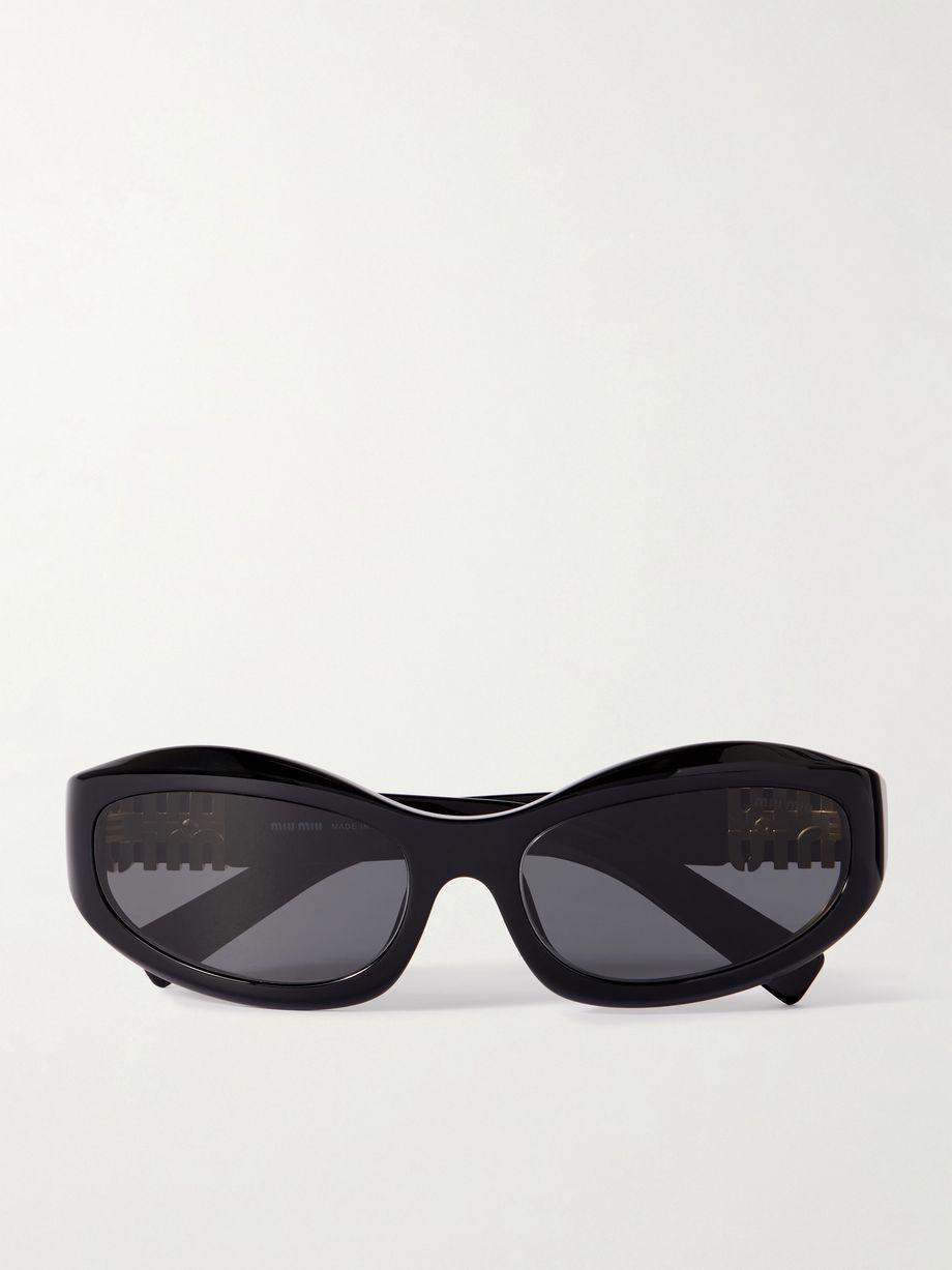 Glimpse D-frame acetate sunglasses by MIU MIU