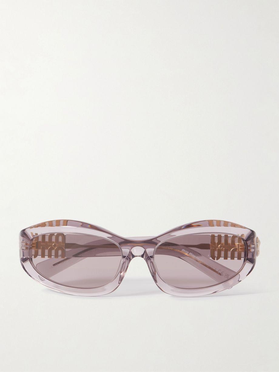 Glimpse D-frame acetate sunglasses by MIU MIU
