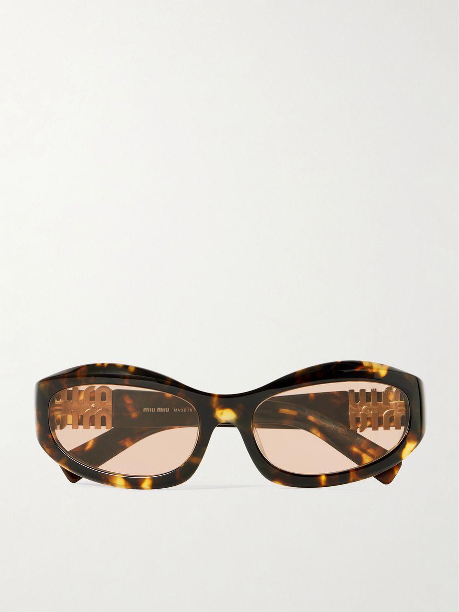 Glimpse D-frame acetate sunglasses by MIU MIU