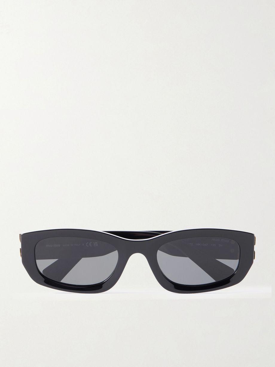 Glimpse cat-eye acetate sunglasses by MIU MIU