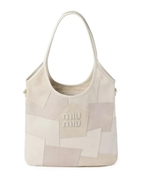 Ivy leather patchwork bag by MIU MIU