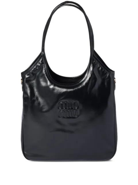 Ivy leather tote bag by MIU MIU