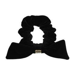 Knotted scrunchie by MIU MIU