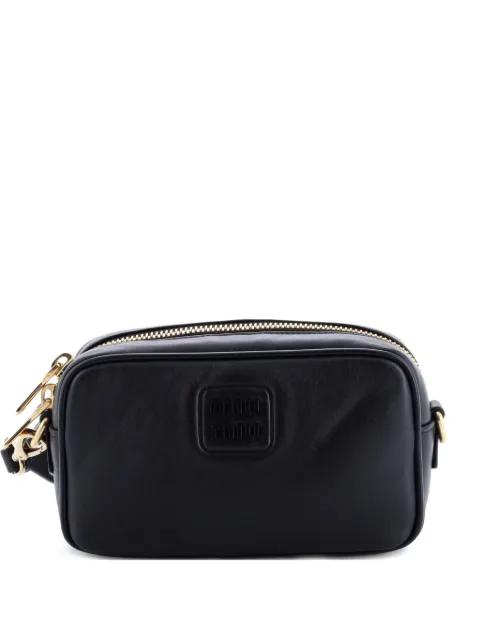 Logo Embossed Camera Bag Leather crossbody bag by MIU MIU 