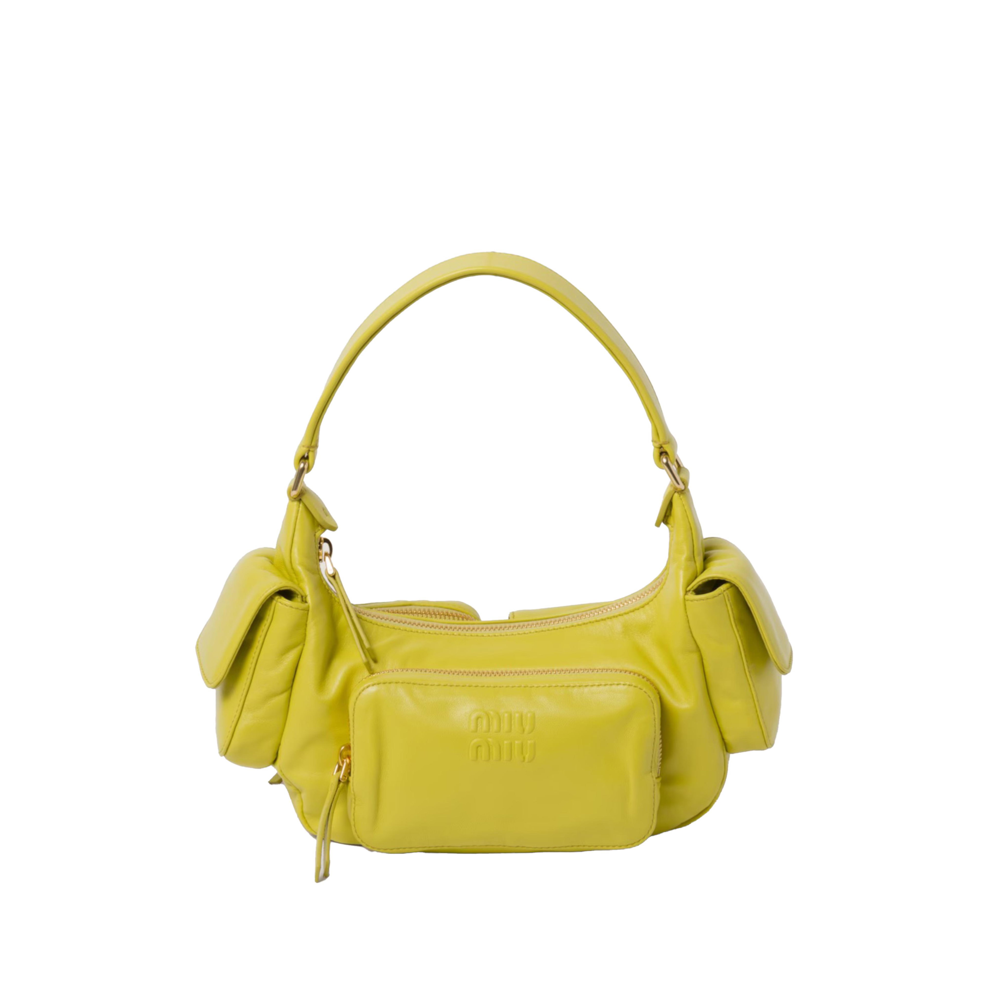 MIU MIU - Nappa Leather Pocket Bag - (Yellow) by MIU MIU