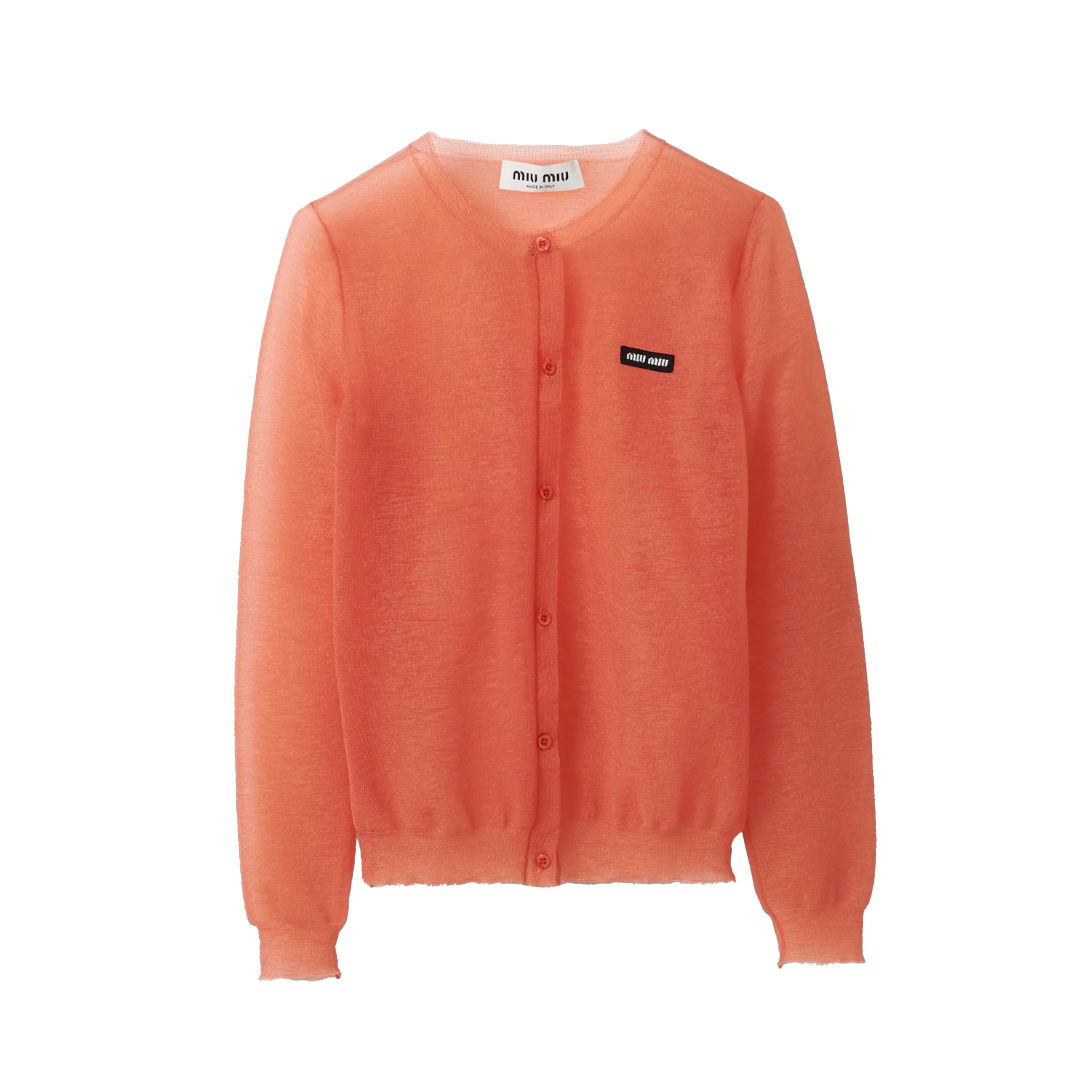 MIU MIU - Transparent Nylon Maglieria - (F0075 ALBICOCCA) by MIU MIU