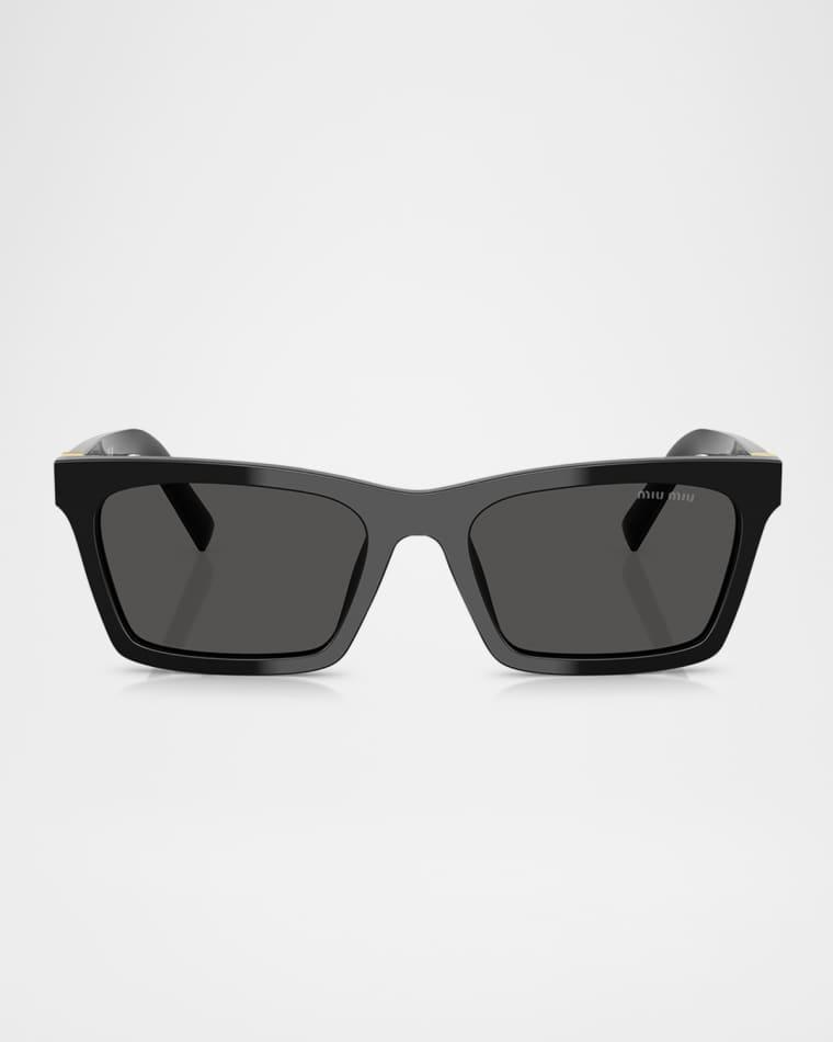 MUA05S Rectangular Acetate Sunglasses by MIU MIU