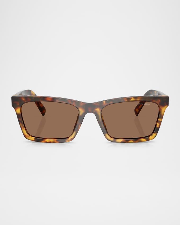 MUA05S Rectangular Acetate Sunglasses by MIU MIU