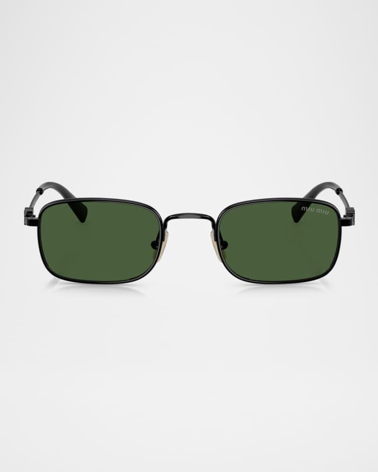 MUA53S Rectangular Metal Sunglasses by MIU MIU