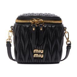 Micro padded leather bag by MIU MIU