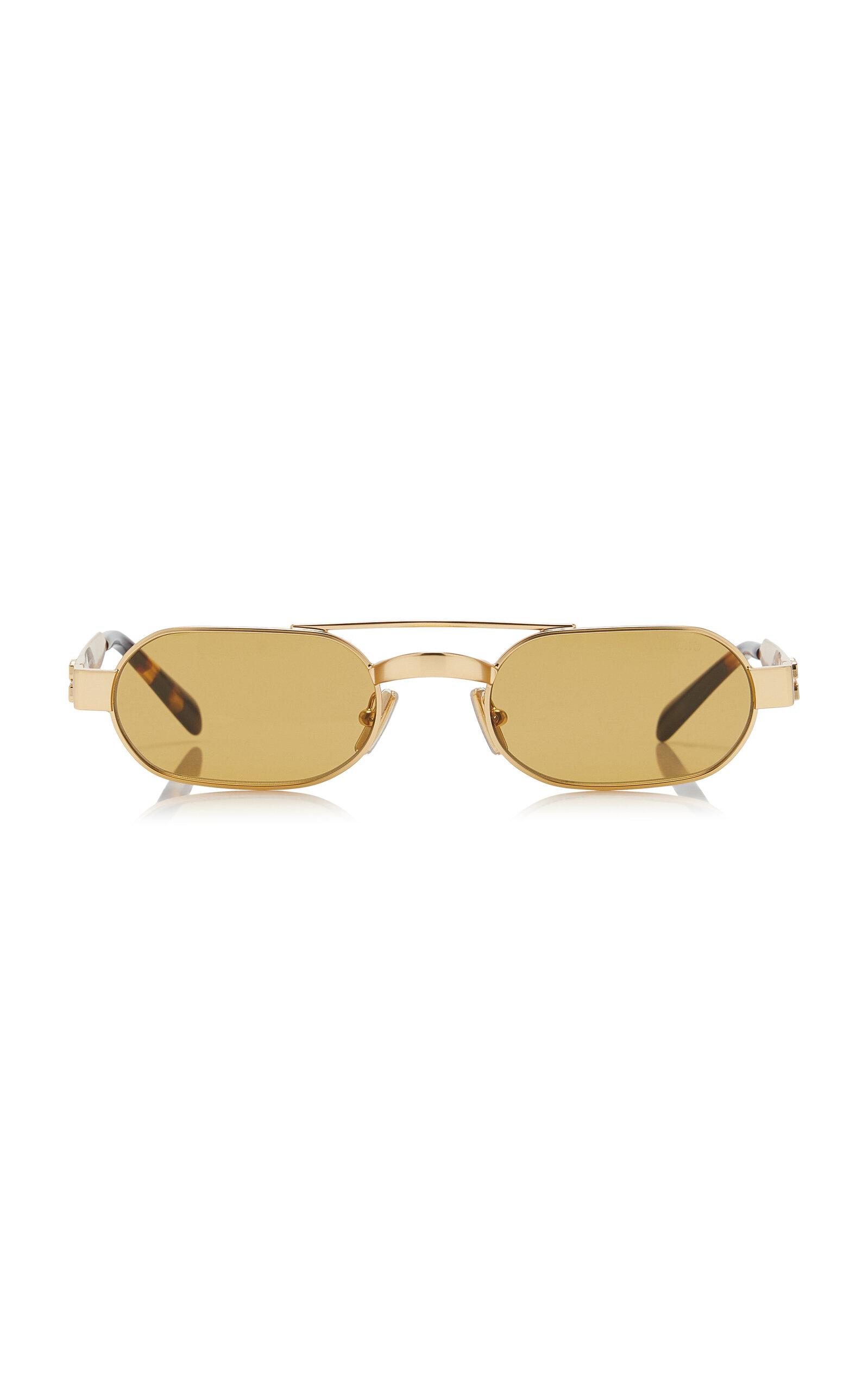 Miu Miu Aviator-Frame Metal Sunglasses - Moda Operandi by MIU MIU