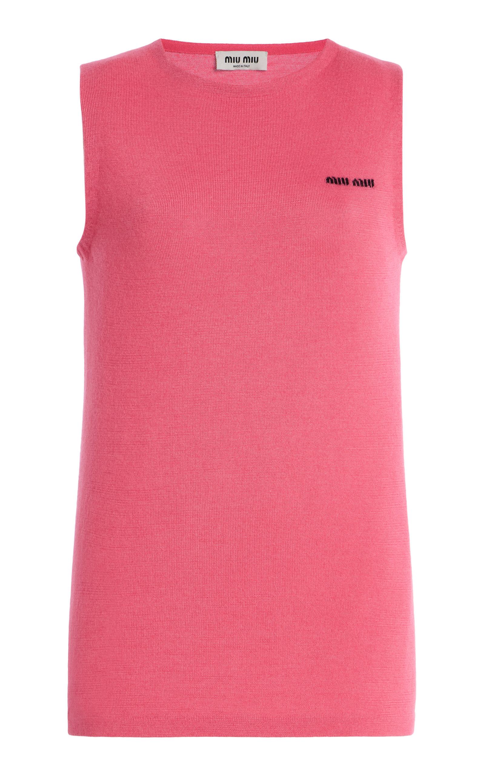 Miu Miu Cashmere-Silk Sleeveless Sweater - Moda Operandi by MIU MIU