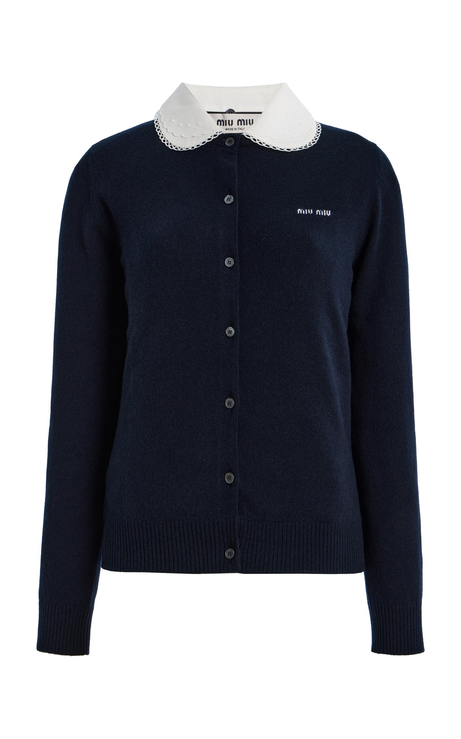 Miu Miu Collared Cashmere Cardigan - Moda Operandi by MIU MIU