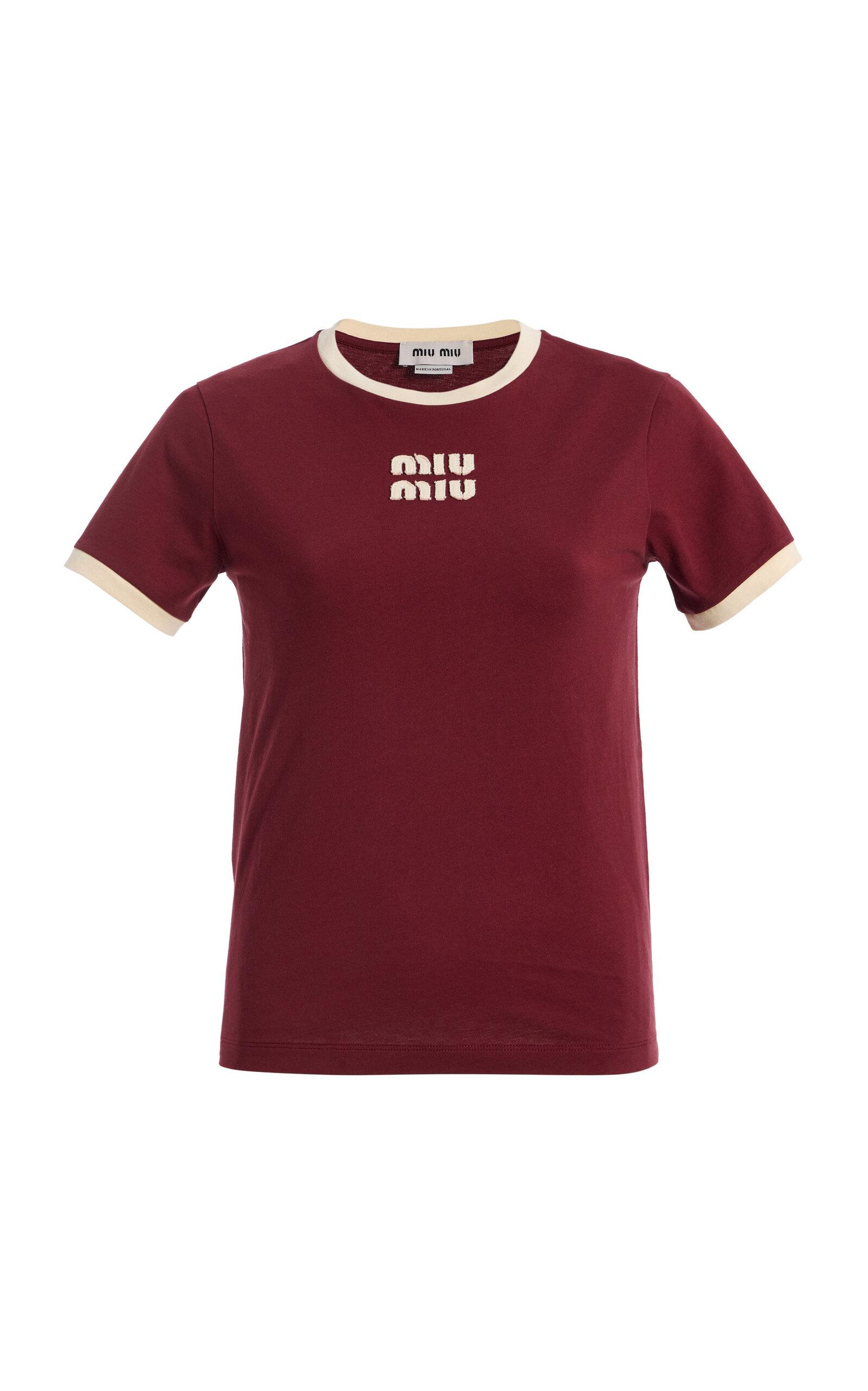 Miu Miu Cotton Jersey T-Shirt - Moda Operandi by MIU MIU