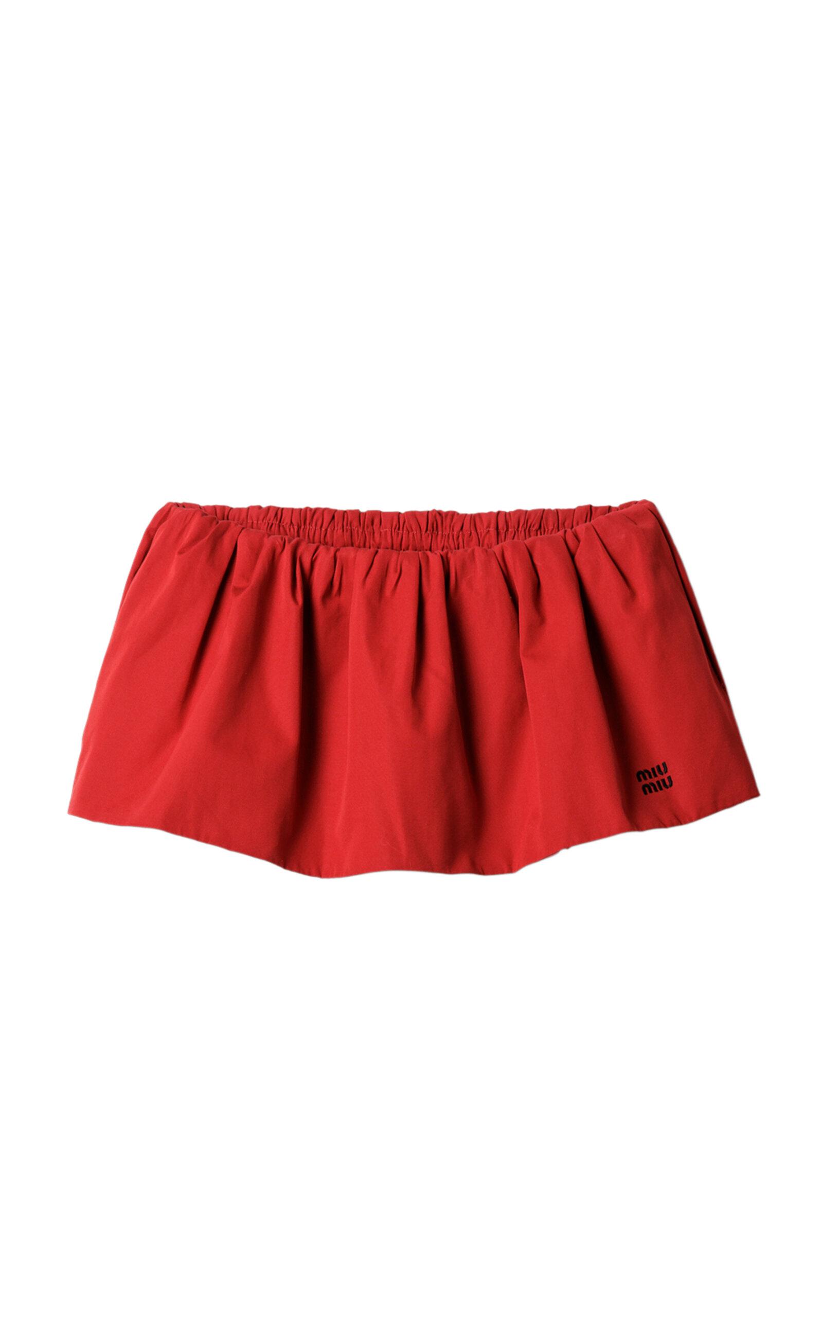Miu Miu Cotton Mini Skirt - Moda Operandi by MIU MIU