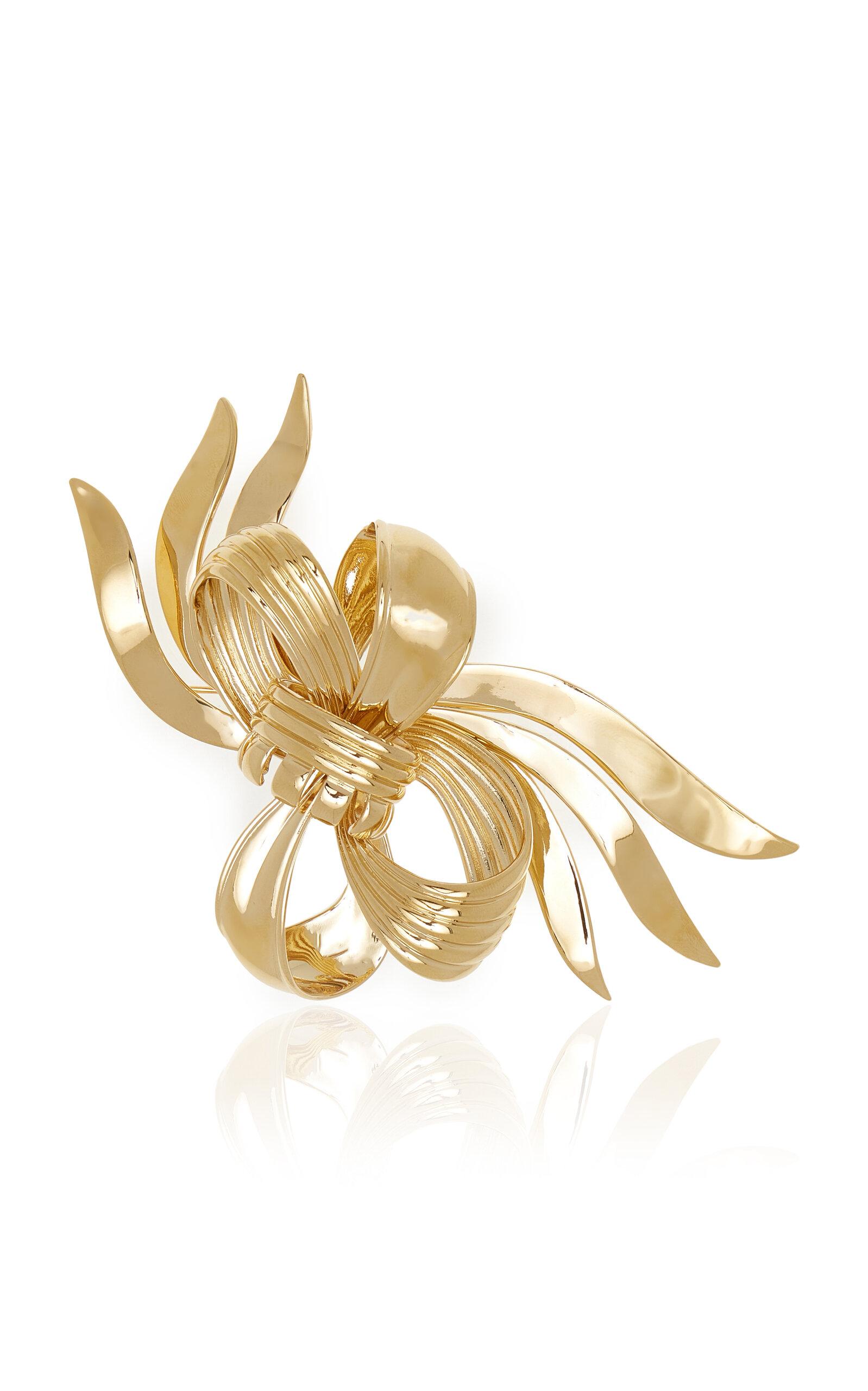 Miu Miu Gold-Tone Flower Brooch - Moda Operandi by MIU MIU