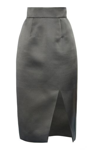 Miu Miu High-Rise Silk Satin Midi Skirt - Moda Operandi by MIU MIU