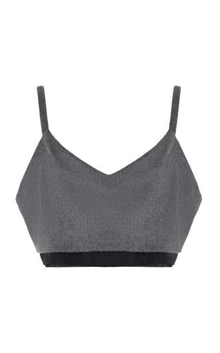Miu Miu Layered Wool-Cashmere Crop Top - Moda Operandi by MIU MIU