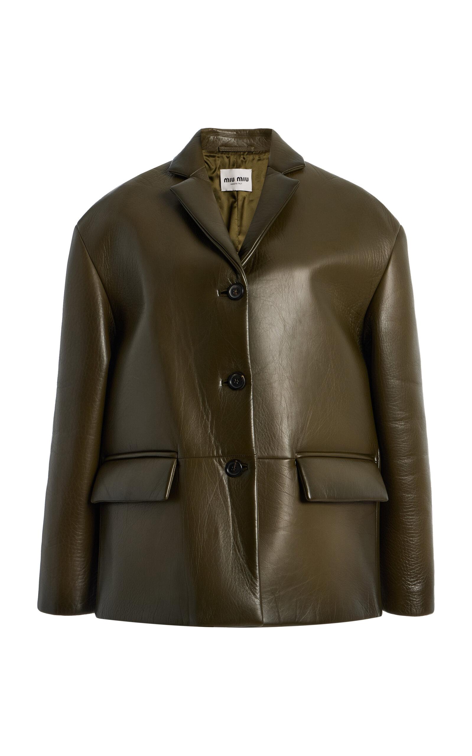 Miu Miu Leather Jacket - Moda Operandi by MIU MIU