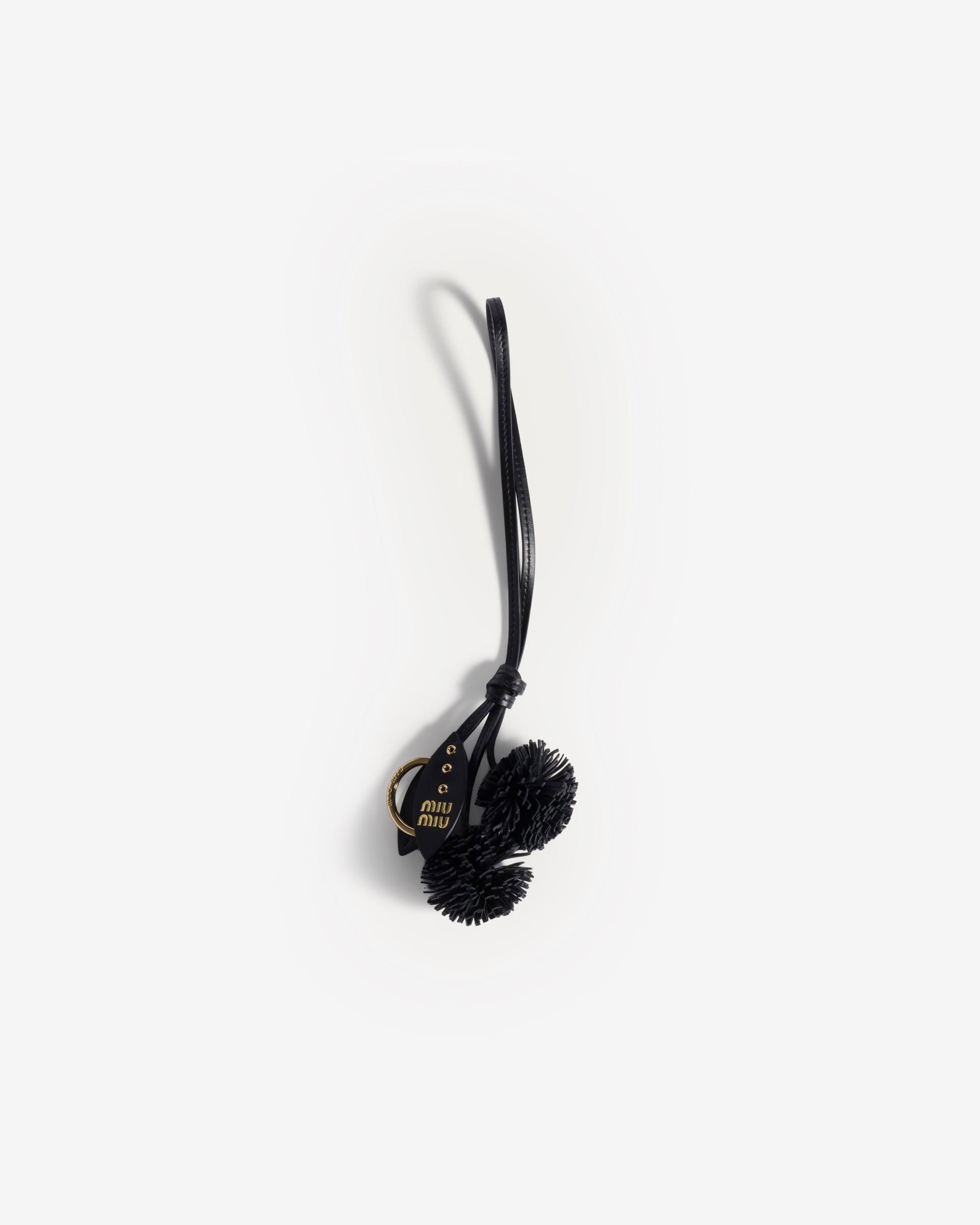 Miu Miu - Leather Key Ring Trick - (Black) by MIU MIU