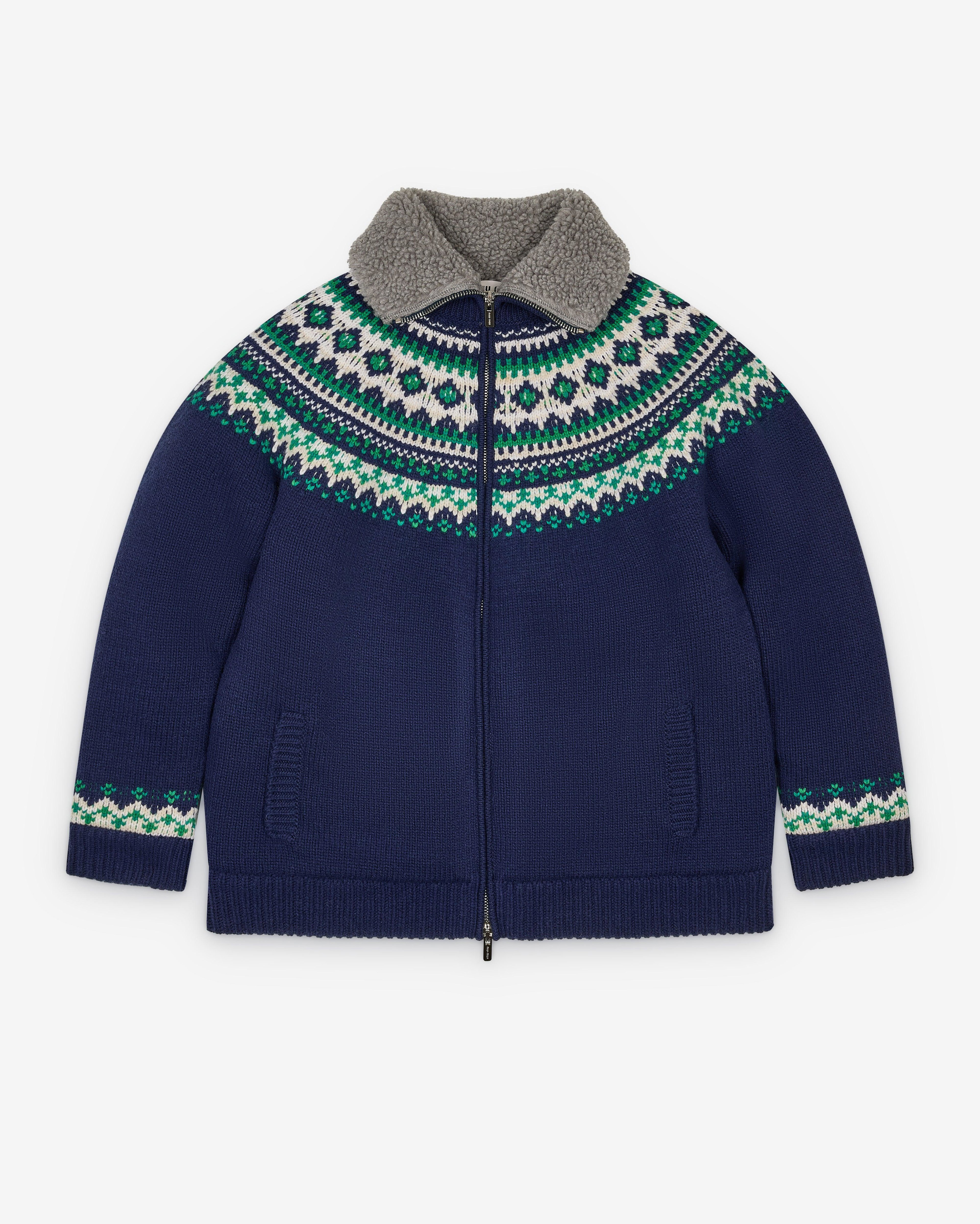 Miu Miu - Men's Cardigan - (Navy) by MIU MIU