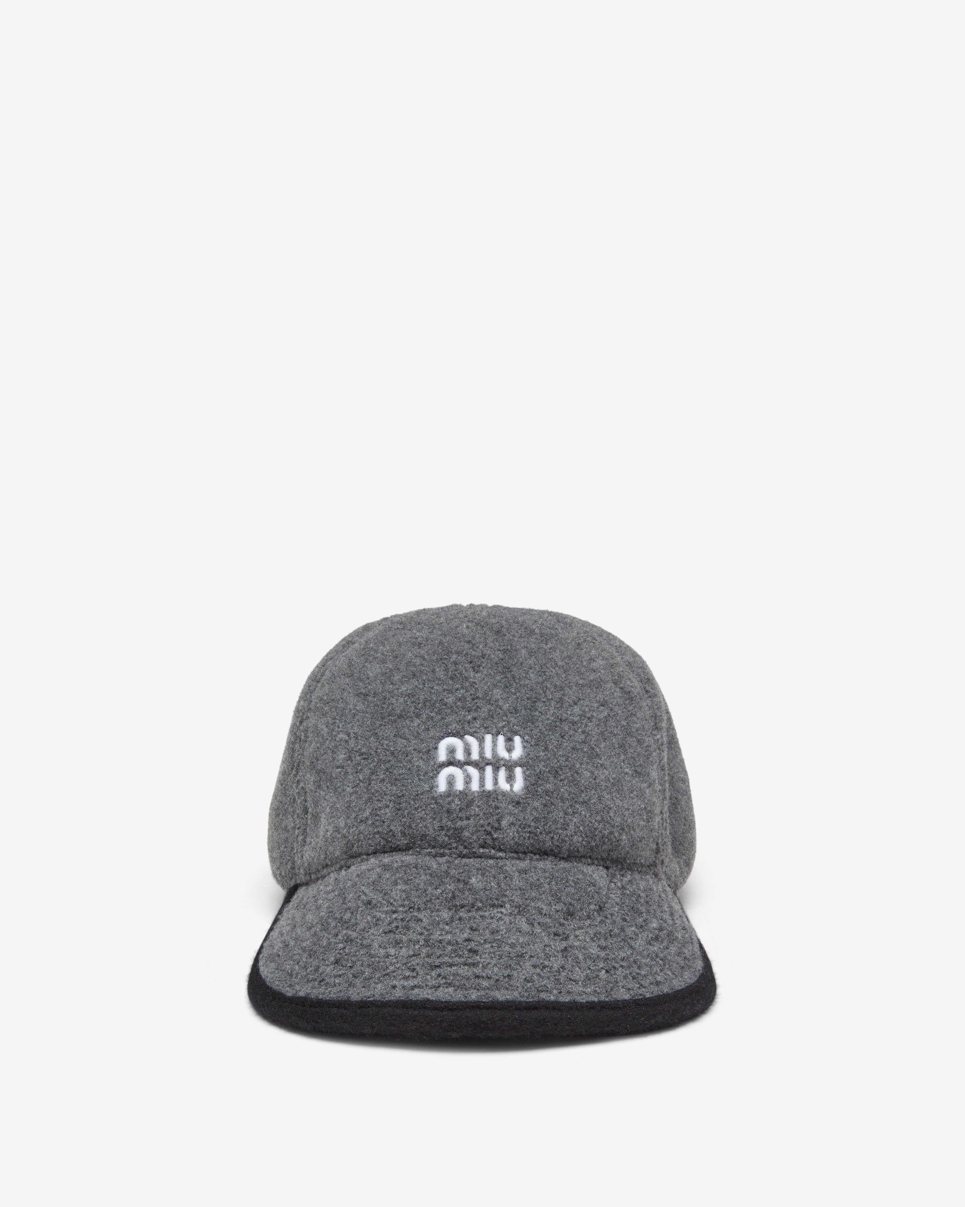 Miu Miu - Men's Fleece Baseball Cap - (Grey) by MIU MIU