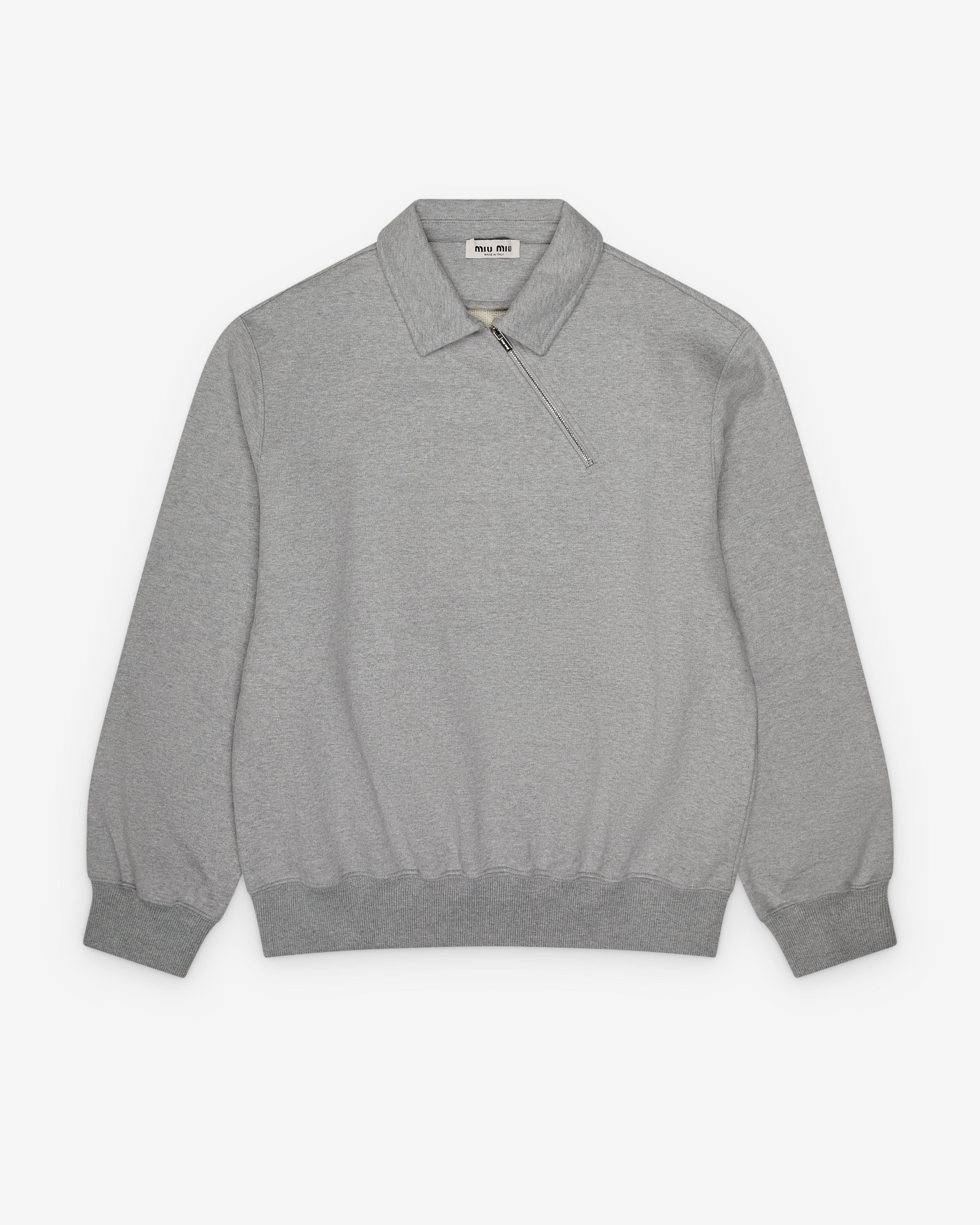 Miu Miu - Men's Sweatshirt - (Grey) by MIU MIU