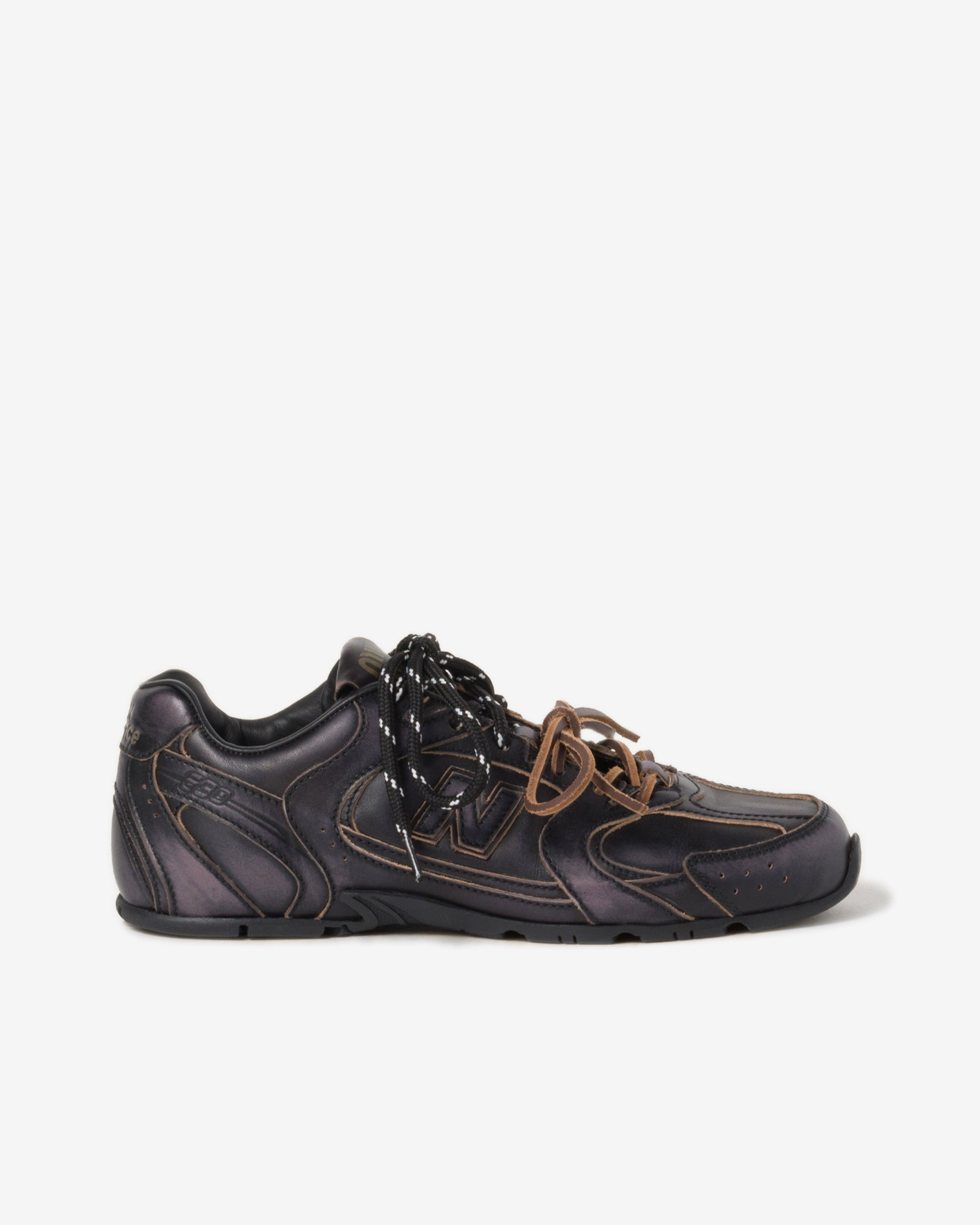 Miu Miu - New Balance X Miu Miu 530 SL Leather Sneakers - (Black) by MIU MIU