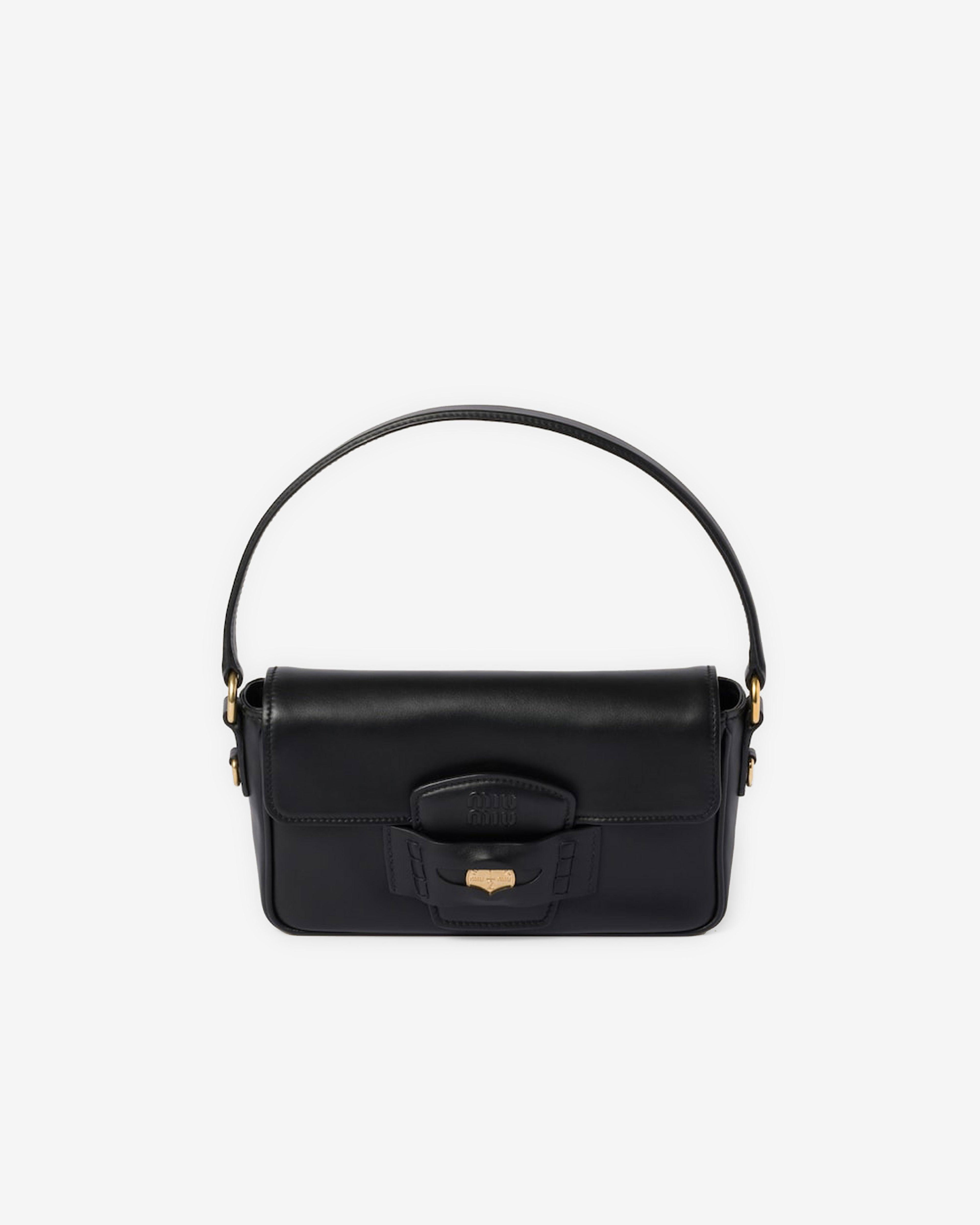 Miu Miu - Penny Leather Bag - (Black) by MIU MIU