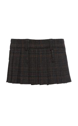 Miu Miu Plaid Mini Skirt - Moda Operandi by MIU MIU