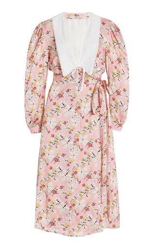 Miu Miu Printed Satin Sable Dress  - Moda Operandi by MIU MIU
