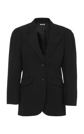 Miu Miu Puff-Sleeve Wool Blazer - Moda Operandi by MIU MIU