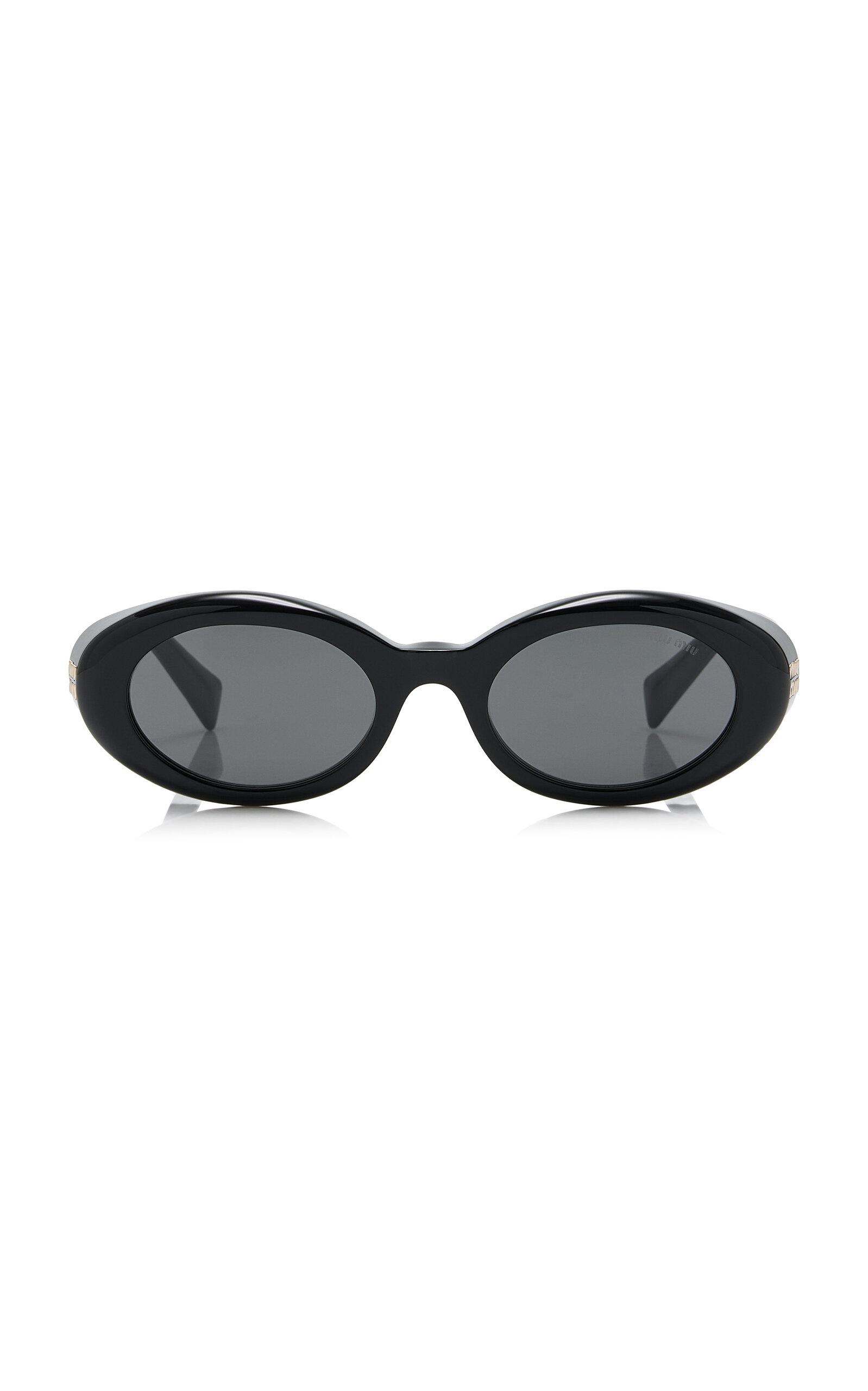 Miu Miu Round-Frame Acetate Sunglasses - Moda Operandi by MIU MIU