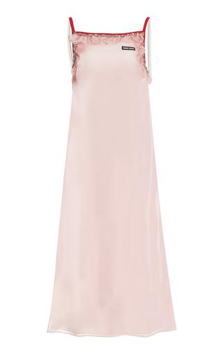 Miu Miu Ruffle-Trimmed Voile Slip Dress - Moda Operandi by MIU MIU