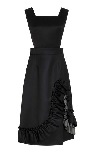 Miu Miu Ruffled Wool Midi Dress - Moda Operandi by MIU MIU