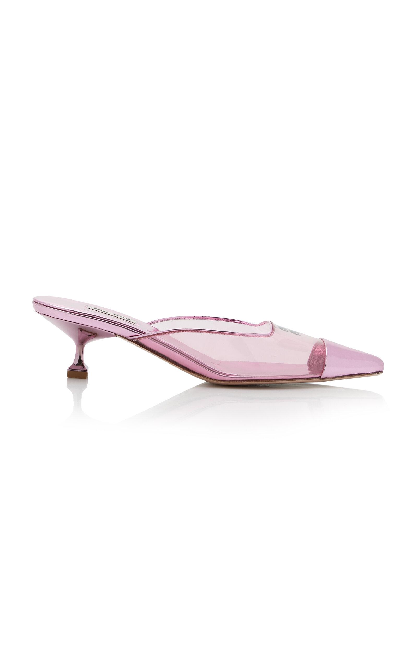Miu Miu Sabot Metallic Mules - Moda Operandi by MIU MIU