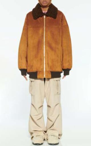 Miu Miu Shearling-Trimmed Jacket - Moda Operandi by MIU MIU