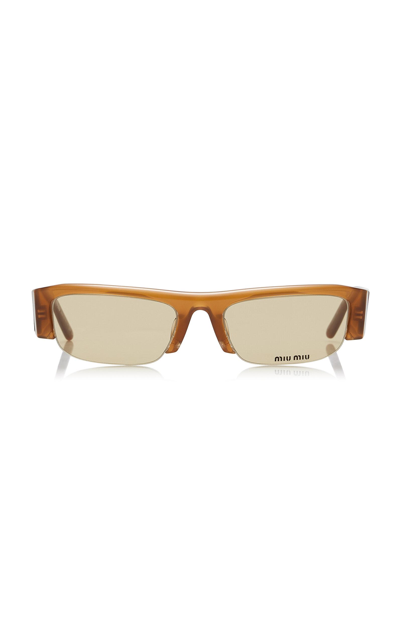 Miu Miu Square-Frame Acetate Sunglasses - Moda Operandi by MIU MIU