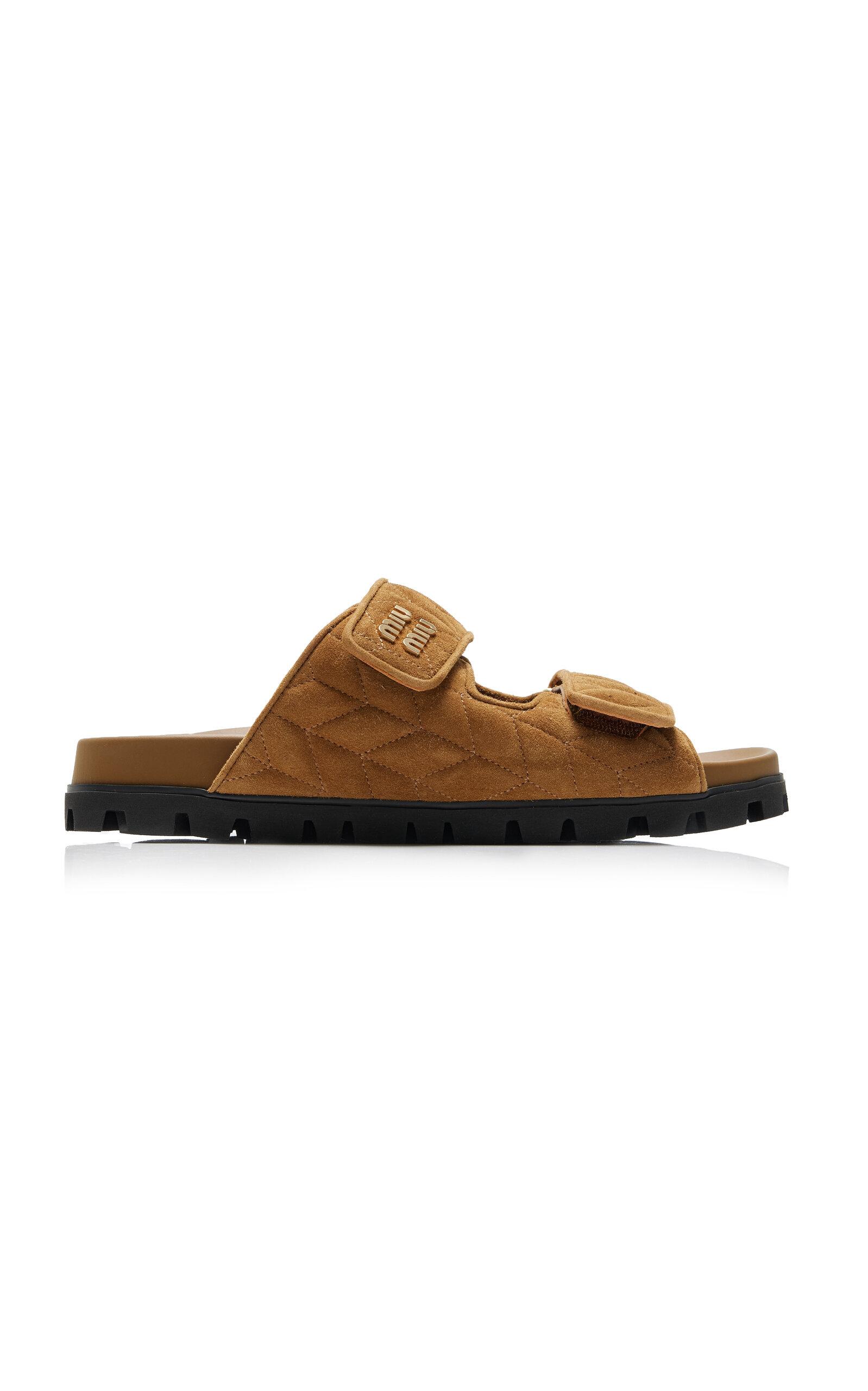 Miu Miu Suede Sandals - Moda Operandi by MIU MIU