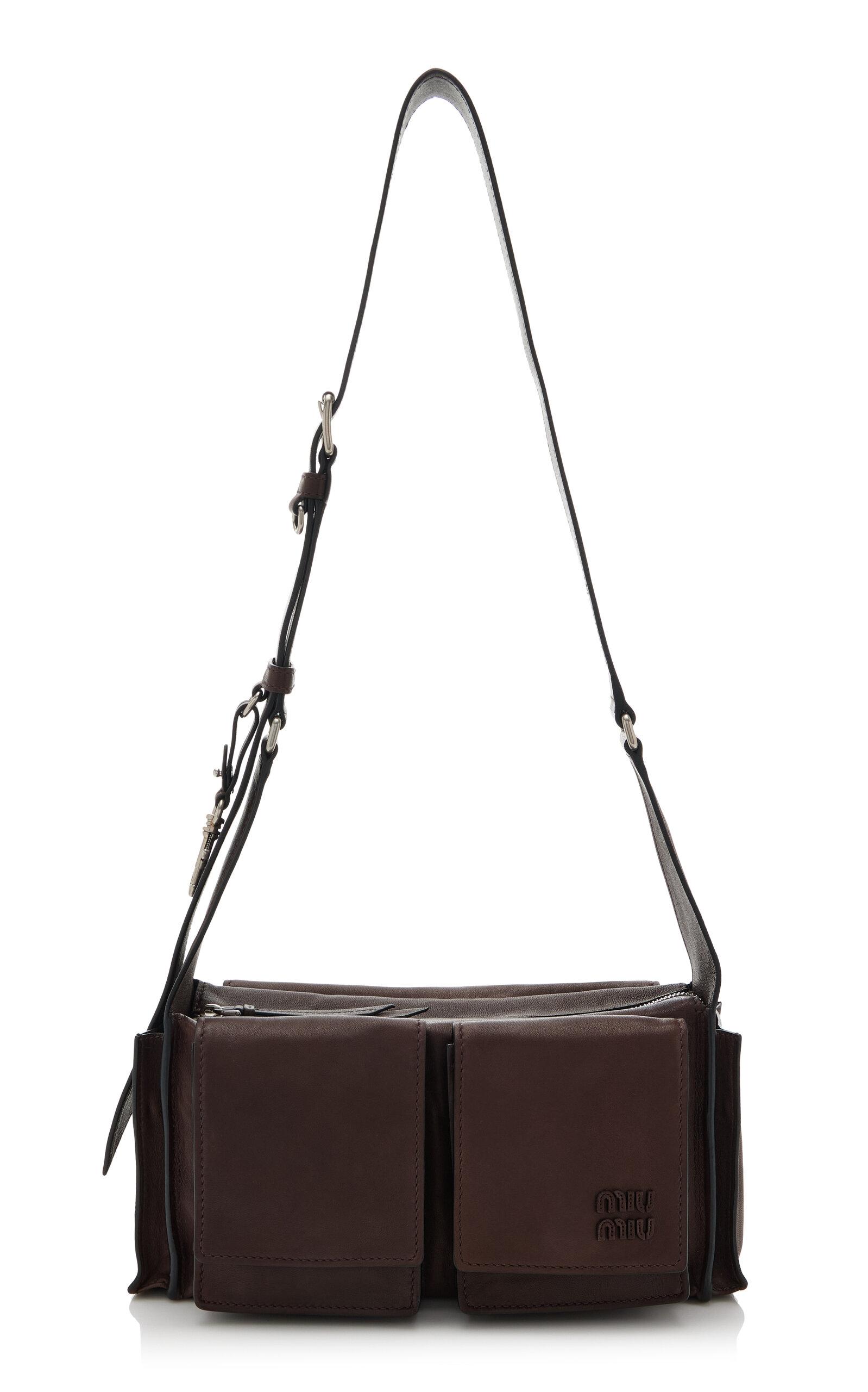 Miu Miu Utilitaire Leather Shoulder Bag - Moda Operandi by MIU MIU