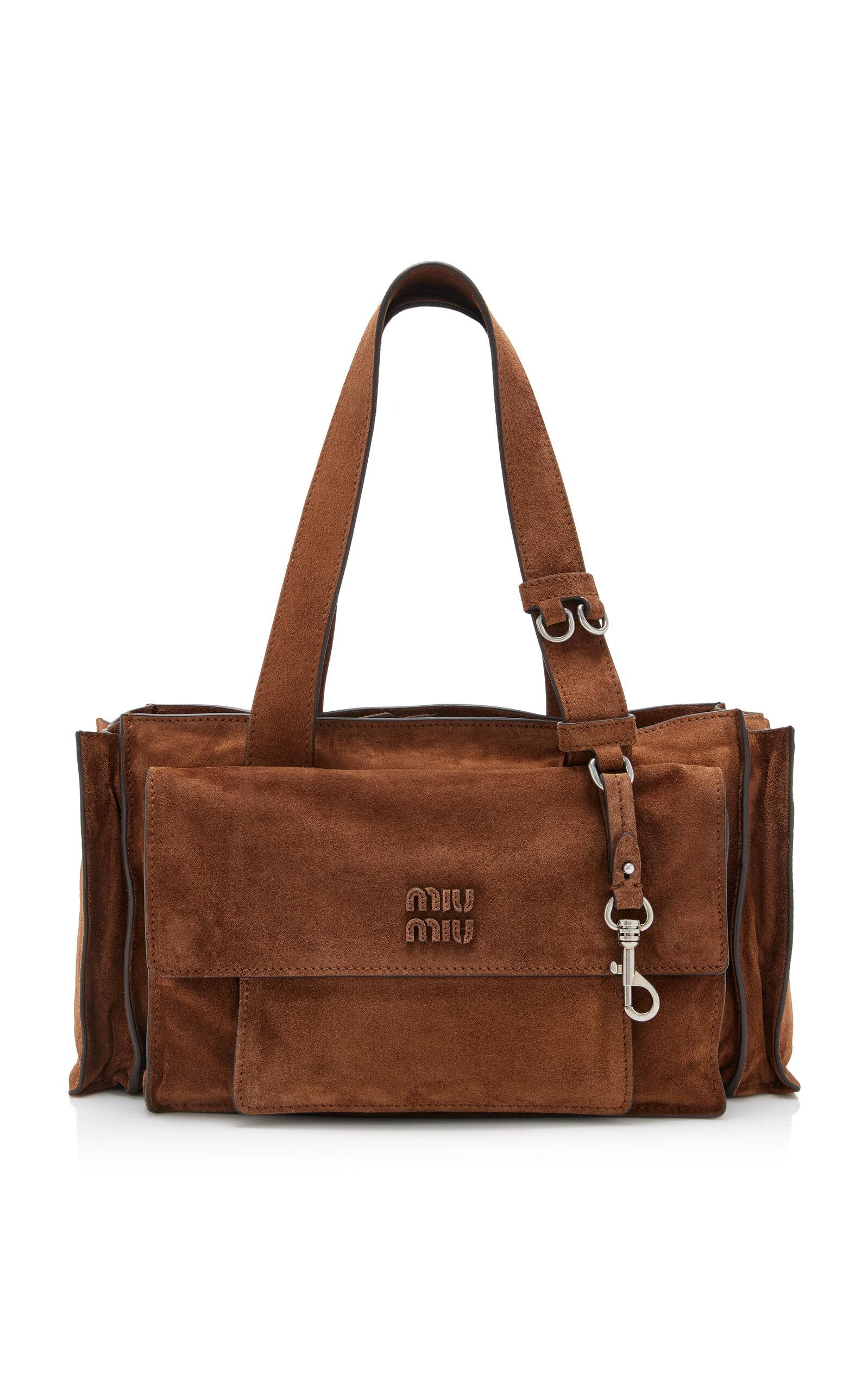 Miu Miu Utilitaire Suede Shopping Bag - Moda Operandi by MIU MIU
