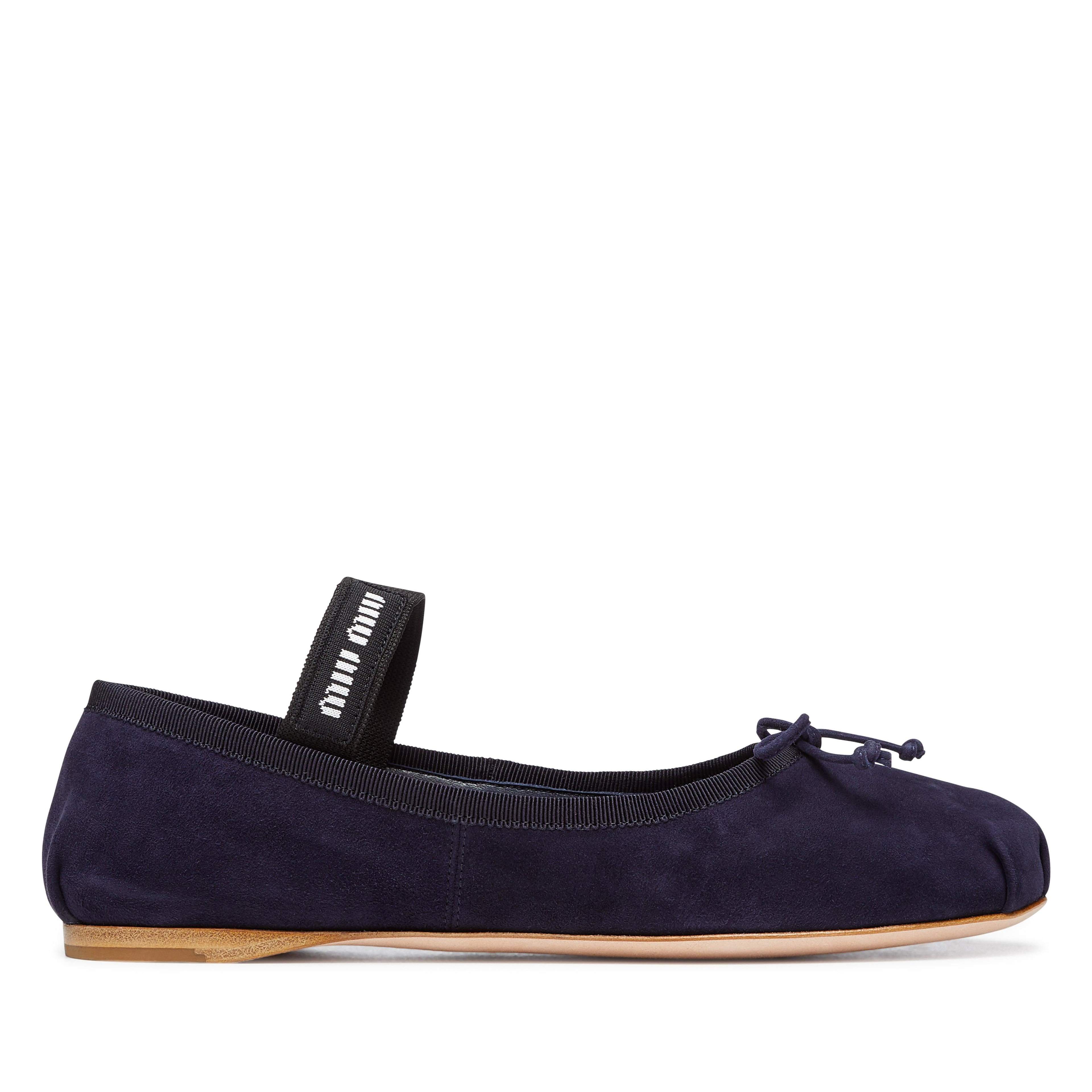 Miu Miu - Women's Ballerina Shoe - (Navy) by MIU MIU