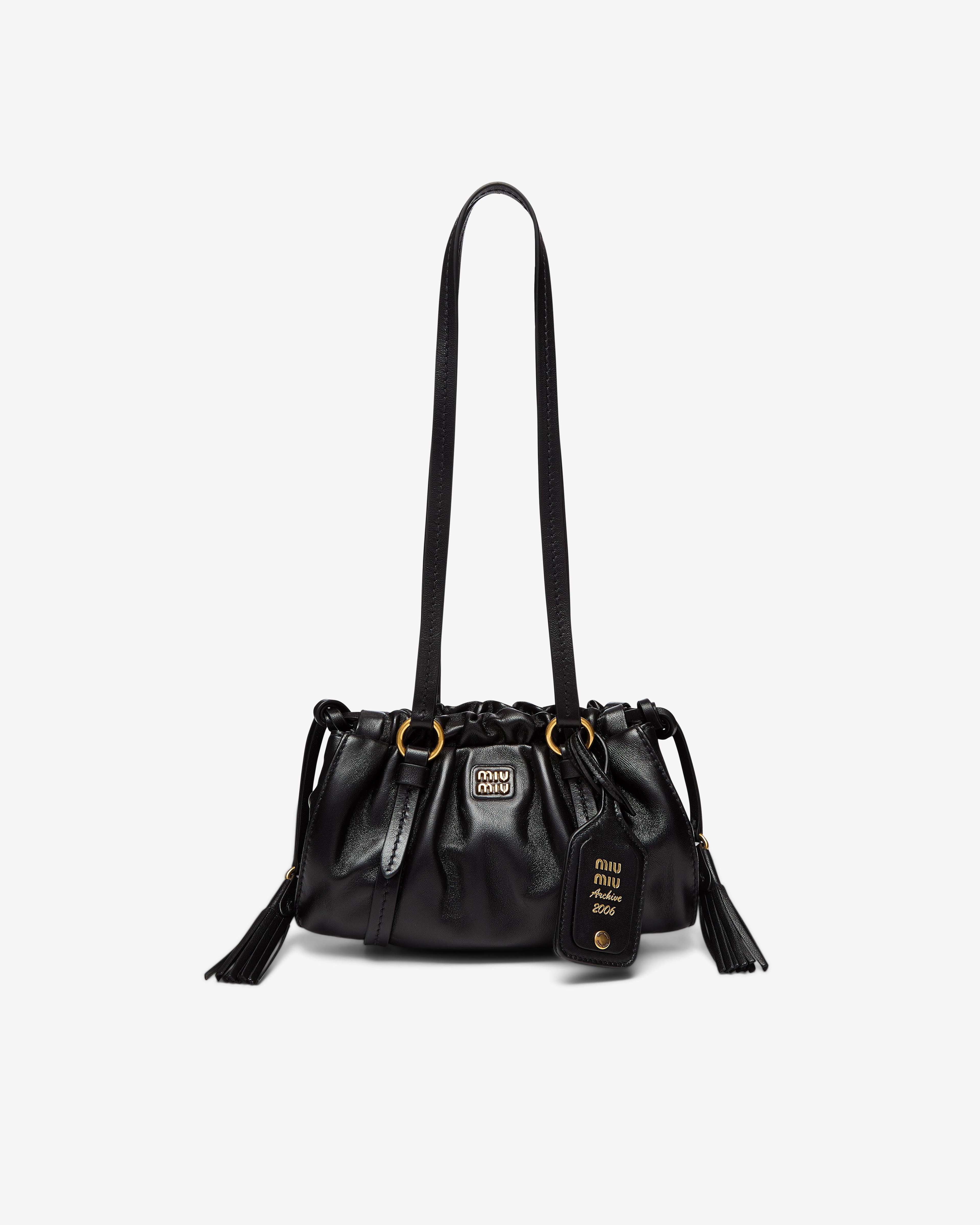 Miu Miu - Women's Joie Nappa Leather Mini Bag - (Black) by MIU MIU