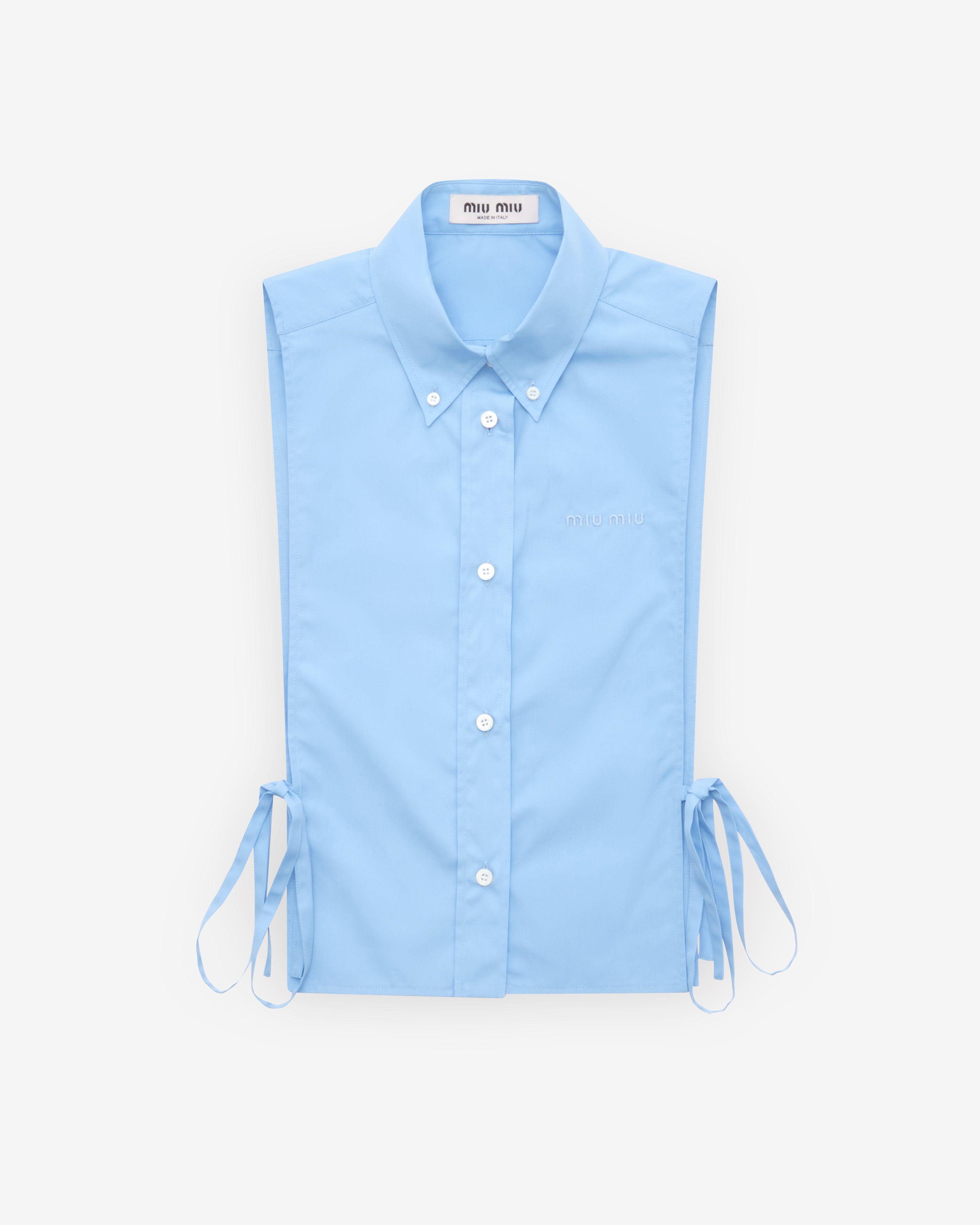 Miu Miu - Women's Poplin Shirt - (Light Blue) by MIU MIU