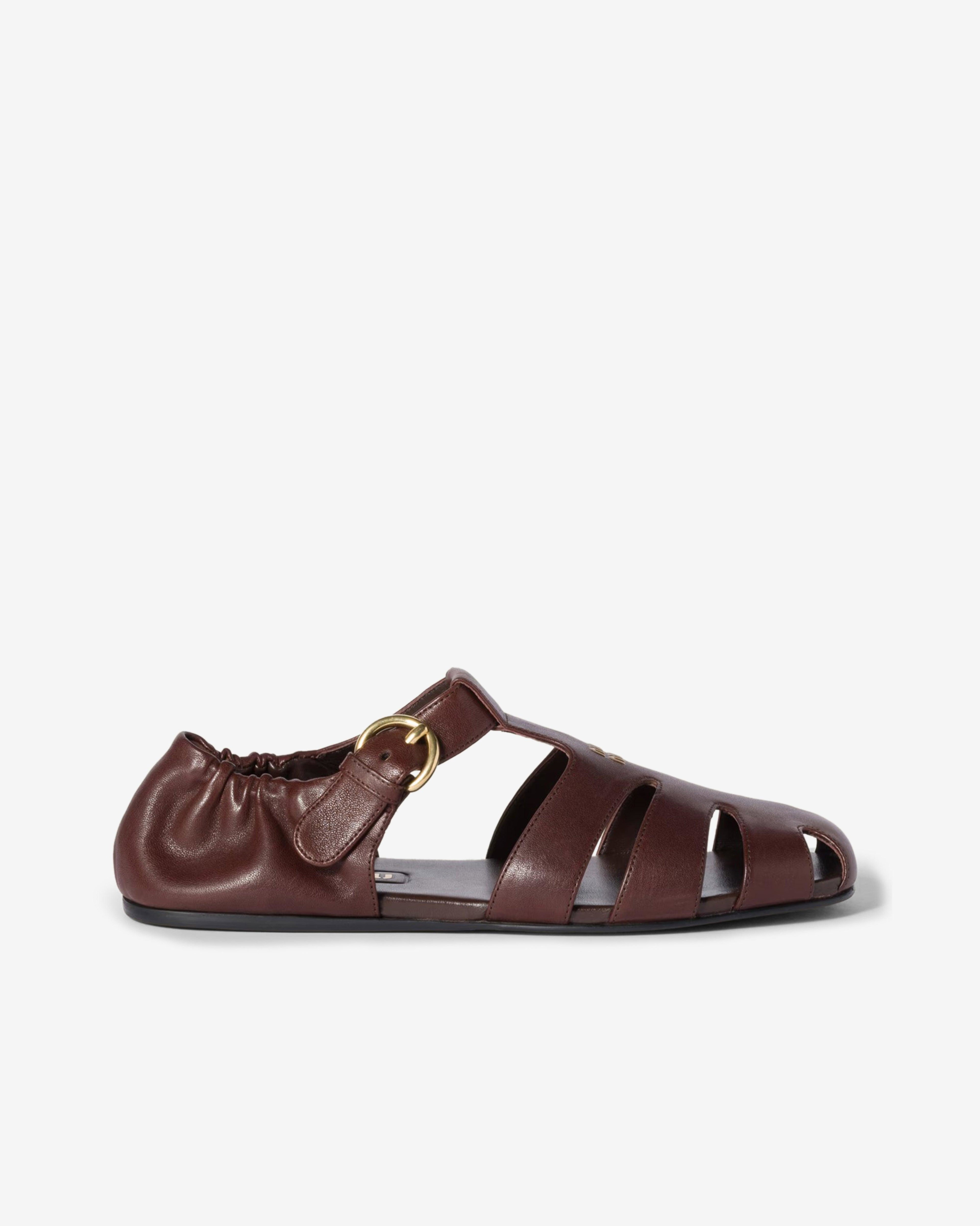 Miu Miu - Women's Ruches Fisherman Sandals - (Briarwood) by MIU MIU