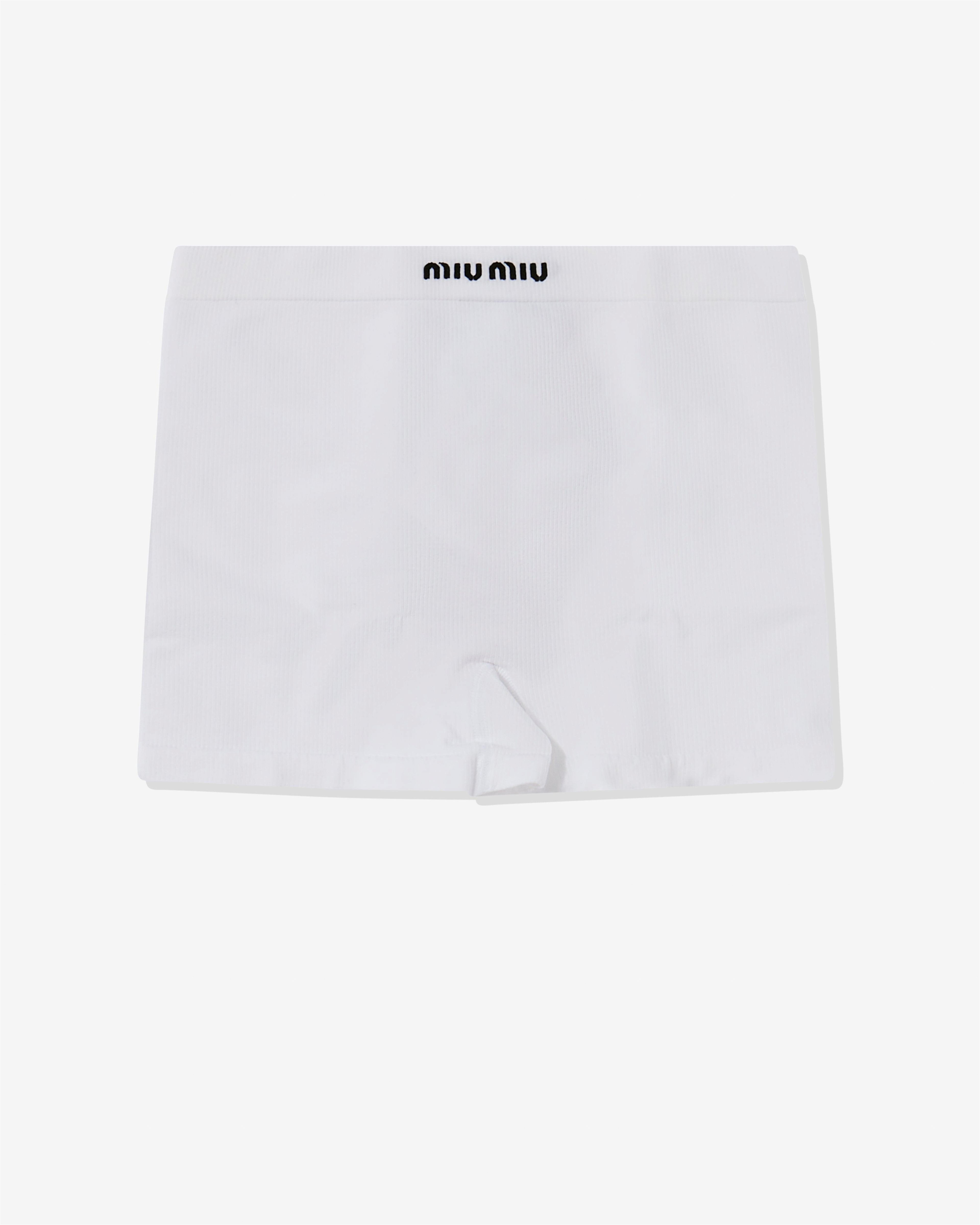 Miu Miu - Women's Seamless Boxer Shorts - (White) by MIU MIU
