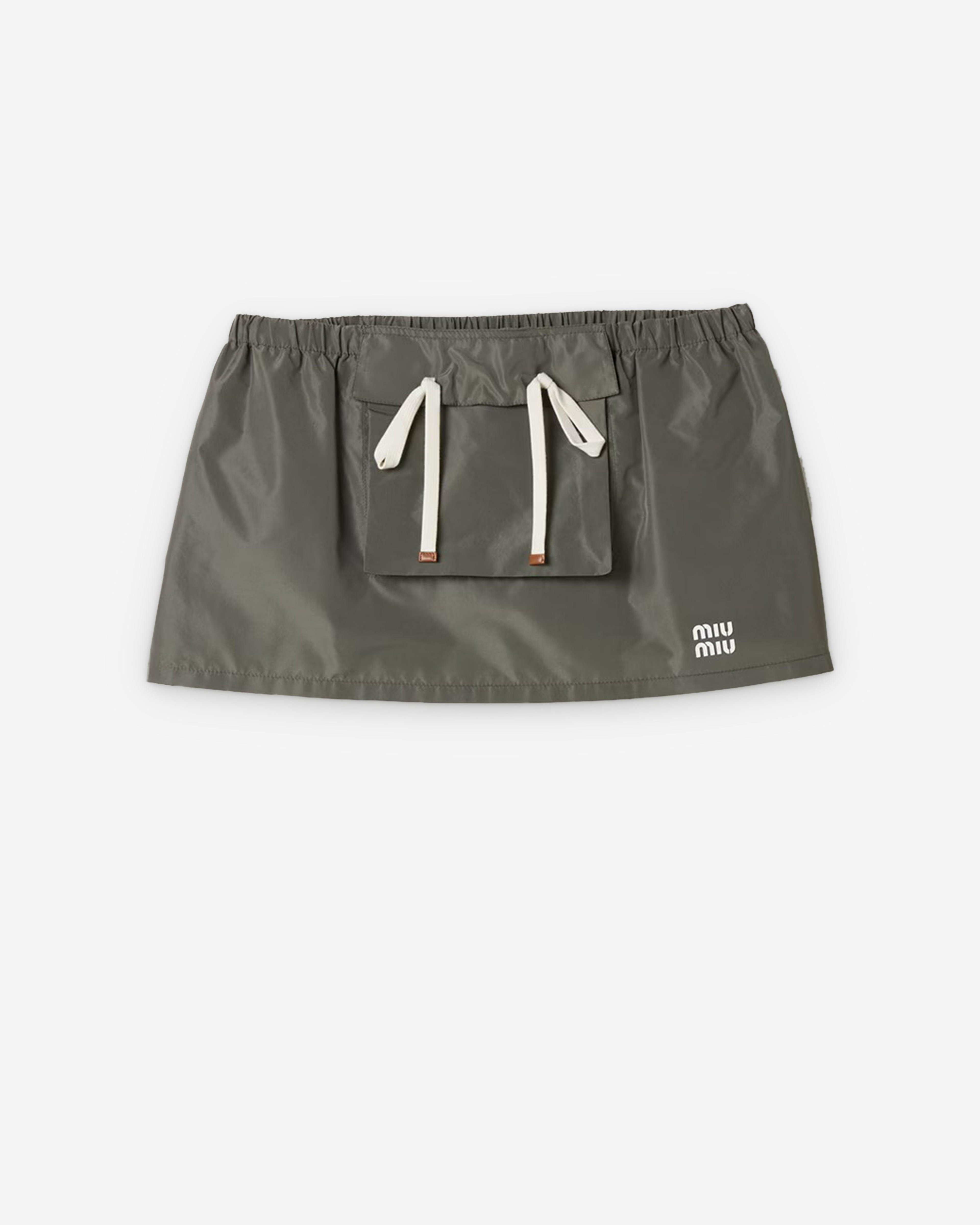 Miu Miu - Women's Technical Fabric Mini Skirt - (Forest Green) by MIU MIU
